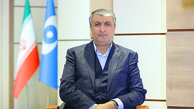 رئيس منظمة الطاقة الذرية الإيرانية محمد إسلامي